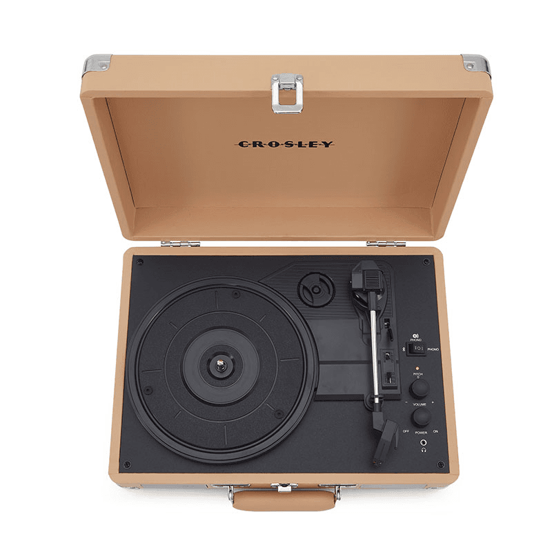 Cruiser Plus Deluxe Portable Turntable, Light Tan