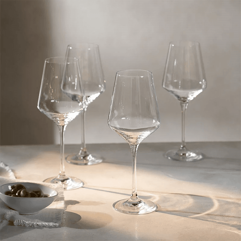 Pimlico Set of 4 White Wine Glasses, Clear