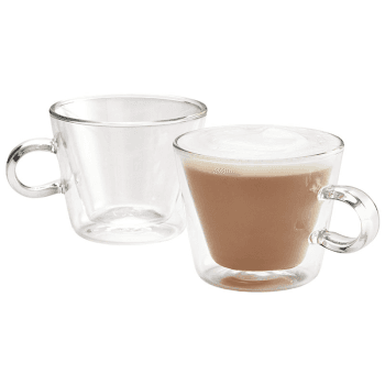 Image showing the Duo Flare Cappuccino Glass Set, 250ml product.