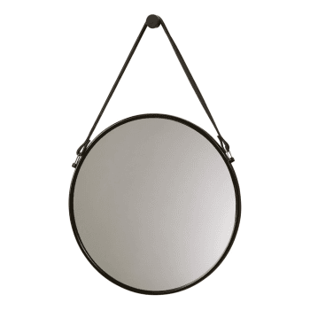 Image showing the Thymo Wall Mounted Mirror, D47cm, Black product.