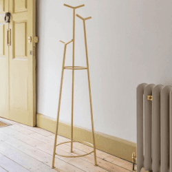 Image showing the Milton Tiered Coat Stand, H155cm, Brass Plated product.