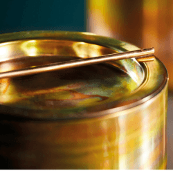 Image showing the Ice Bucket With Lid And Tongs, D15.5 x D16cm, Copper product.