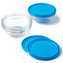 Image showing the Freshbox Set of 3 Round Food Containers with Lids, Clear product.