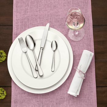 Image showing the Oscar 24 piece cutlery canteen in picture box, 44 x 28 x 5cm, Stainless Steel product.