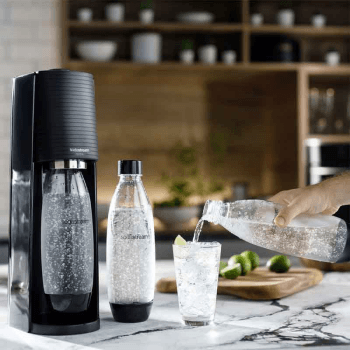 Image showing the Terra Sparkling water maker, Black product.