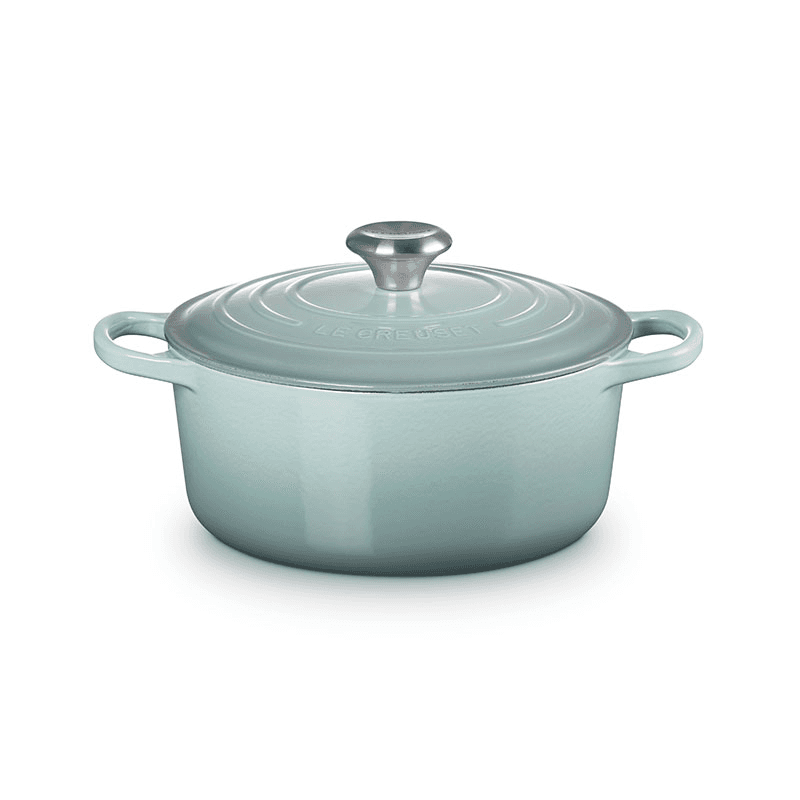 Cast Iron Round Casserole, 24cm, Sea Salt
