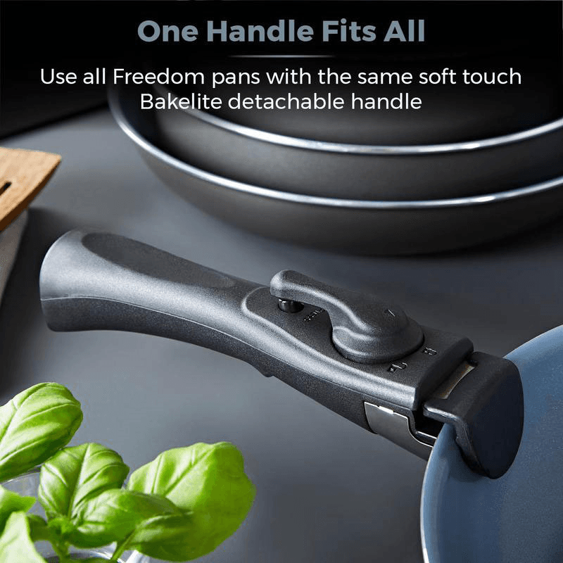 Freedom Non-stick 13 Piece Graphite Cookware Set, Black