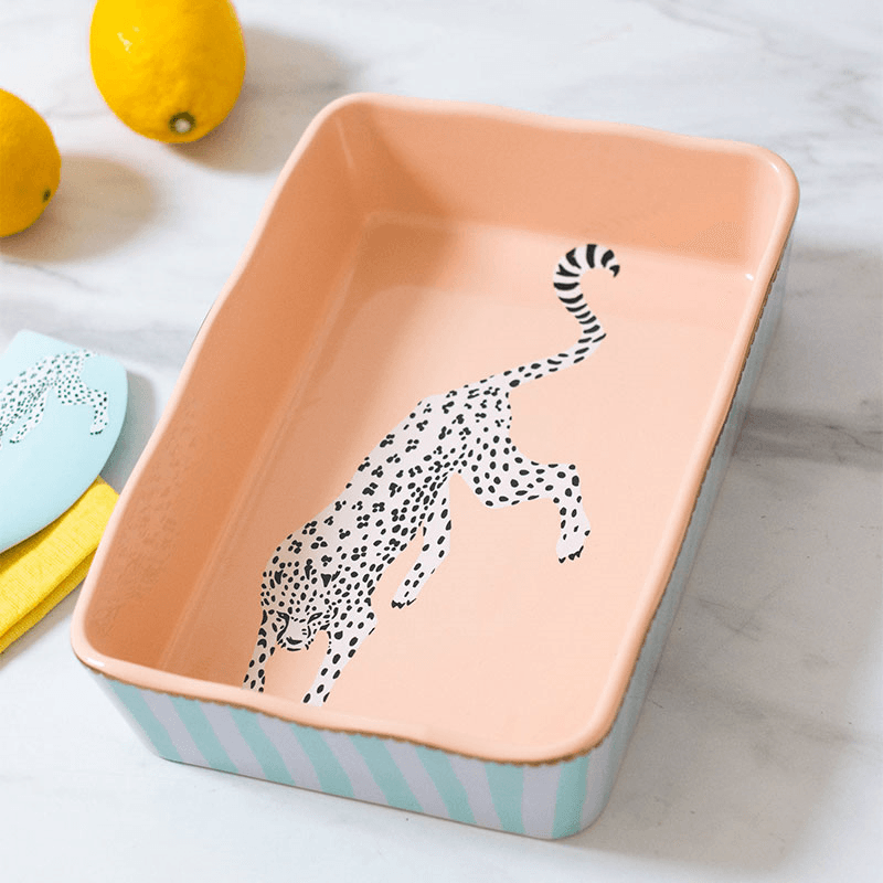 Cheetah Small Rectangular Roaster, 26cm