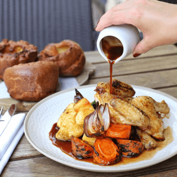 Image showing the Sunday Roast for Two at a Gordon Ramsay Restaurant product.