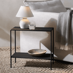Image showing the Marton Sofa Side Table, Black product.