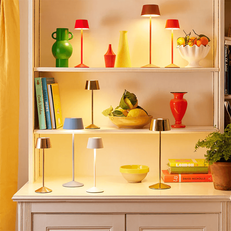 Scoon Rechargeable Table Lamp in Shale