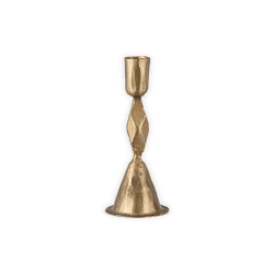 Image showing the Shani Candlestick, H17cm, Antique Brass product.