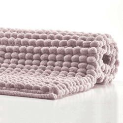 Image showing the Axel Bath mat, 60 x 60cm, Dusky Pink product.