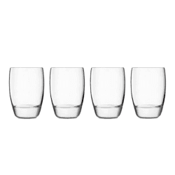 Image showing the Michelangelo Masterpiece set of 4 tumbler glasses, 345ml product.
