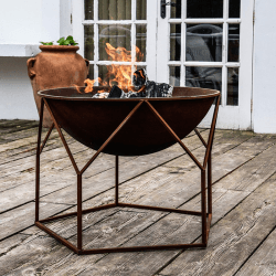 Image showing the Buckingham Outdoor firebowl, W70cm, Rust product.