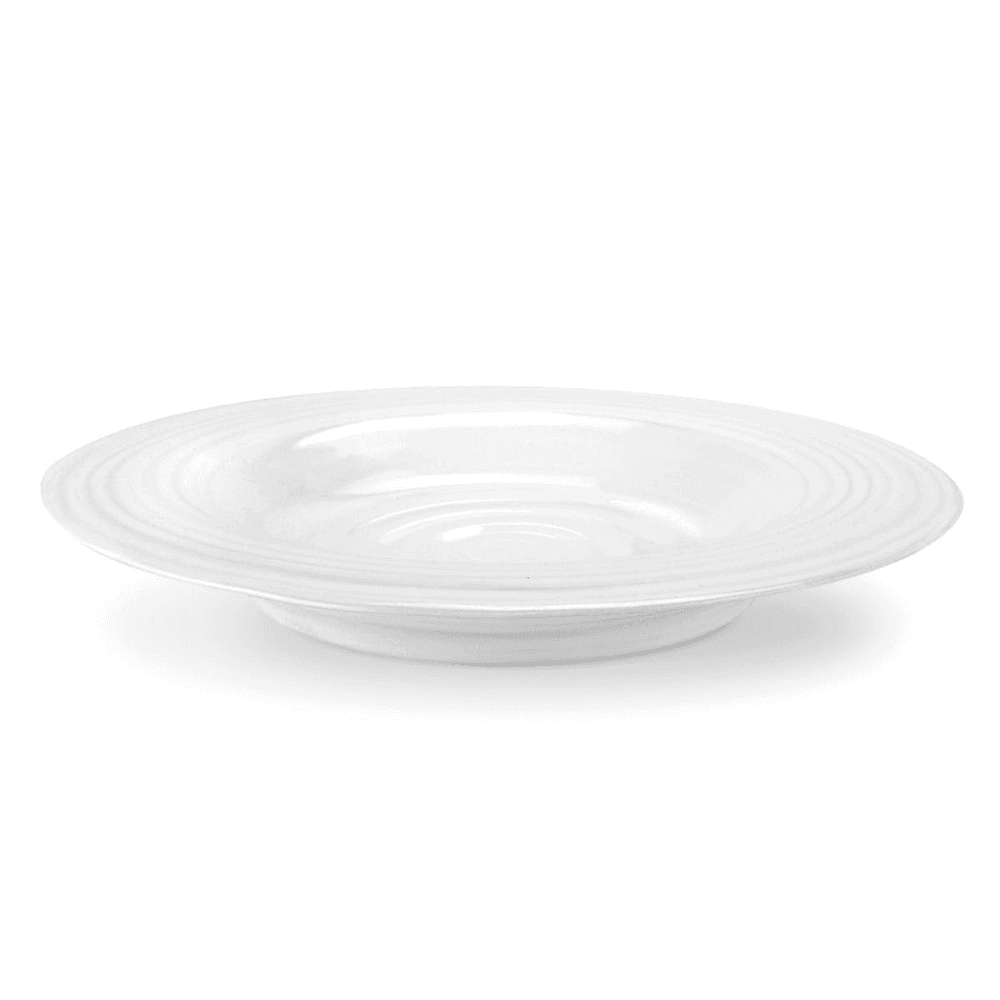 Ceramics Set of 4 rim soup plates, 25cm, White