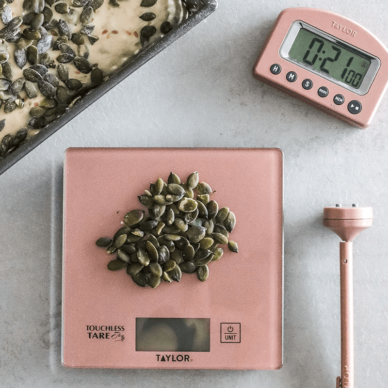 Weighing and Measuring Scale Set, Rose Gold