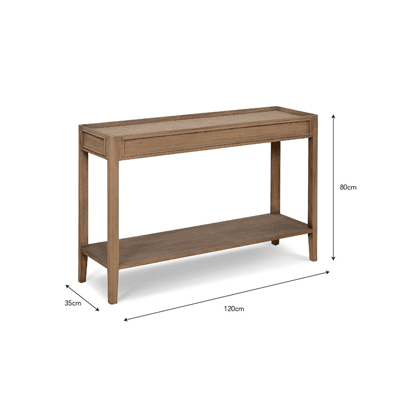 Chesterton Console Table, Natural