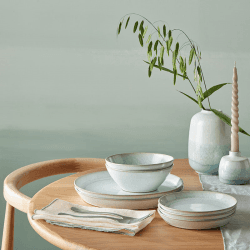 Image showing the Kiln Green 12 Piece Tableware Set product.