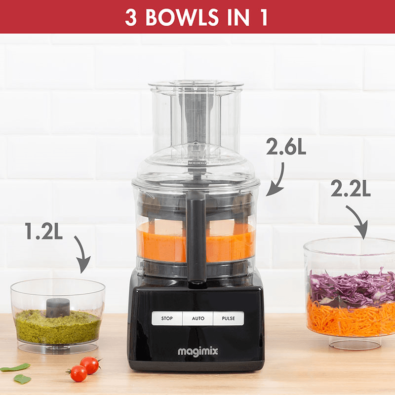 3200 XL Food Processor 18373, 2.6L, Black