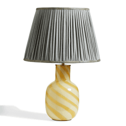 Image showing the Dobson Glass Table Lamp, H43cm, Yellow product.