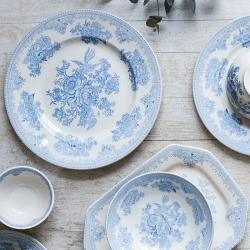Image showing the Asiatic Pheasants Plate, D22cm, Blue product.