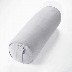Image showing the Organic Cotton Buckwheat Bolster, Grey Ice product.