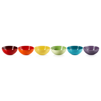 Image showing the Rainbow Cereal Bowls, Set of 6 product.