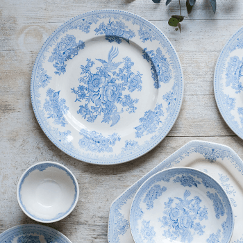 Image showing the Asiatic Pheasants Plate, D25cm, Blue product.