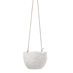 Image showing the Indoor Hanging Pot, Dot Design, White product.