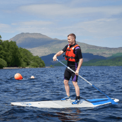 Image showing the Stand Up Paddleboarding for Two on Loch Lomond product.