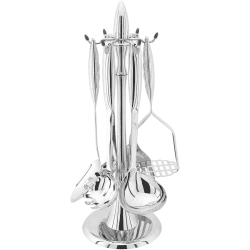 Image showing the Premium Revolving rack with 6 stainless tools, Stainless Steel product.