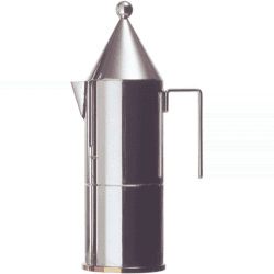 Image showing the La Conica by Aldo Rossi Espresso coffee maker, 6 cup product.