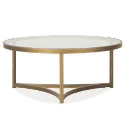 Image showing the Sundance Large coffee table, H40 x D100cm, Antique Brass product.