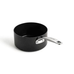 Image showing the Copenhagen Non-Stick Saucepan, 18, Black product.