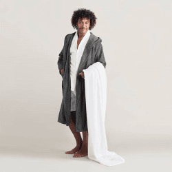 Image showing the The Plush Bath Sheet, Snow product.