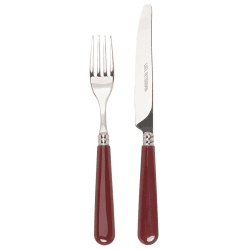 Image showing the Knife and Fork Set, Burgundy product.