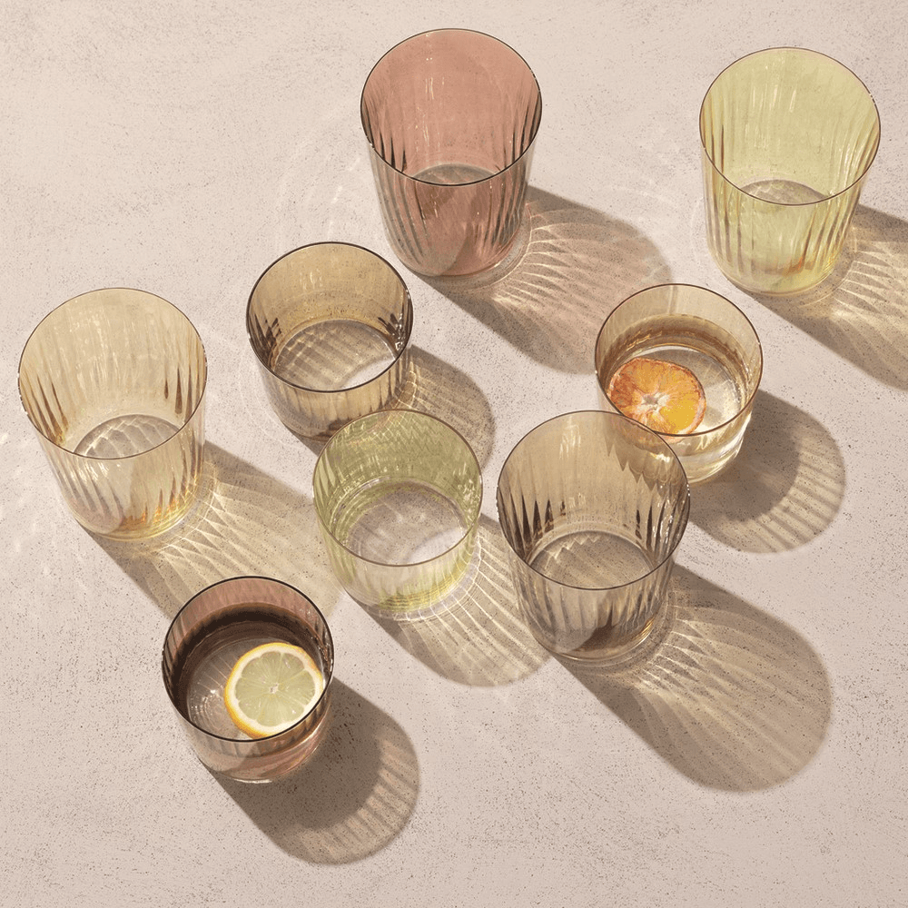 Gems Set of 4 tumblers, 560ml, amber