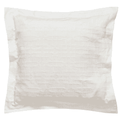 Image showing the Hampton Trellis Square Pillow Case, White product.