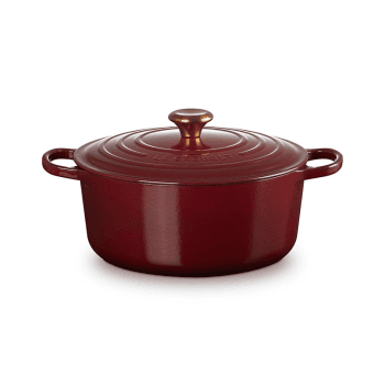 Image showing the Signature Cast Iron Round Casserole, 28cm, Garnet product.