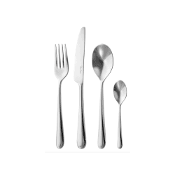 Image showing the Kingham Bright 24 piece cutlery set, Stainless Steel product.