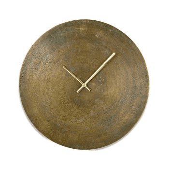 Image showing the Okota Clock, Dia38cm, Antique Brass product.