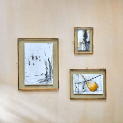 Image showing the Taluka Kiko Brass Frame, 5 x 7", Antique Brass product.