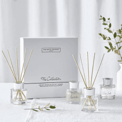 Image showing the The Mini Diffuser Set, 4 x 50ml, White product.