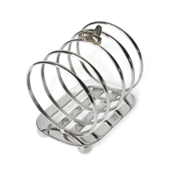 Image showing the Bee Toast rack, H12 x W8 x L12cm, Silver product.