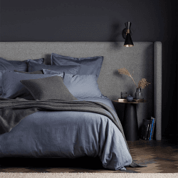 Image showing the Super Soft Cotton Duvet Cover, Double, French Blue product.