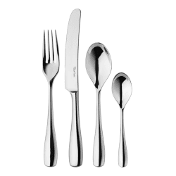 Image showing the Warwick 24 piece cutlery set, Stainless Steel product.