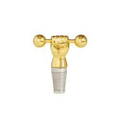 Image showing the Barbell Bottle stopper, brass product.