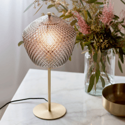 Image showing the Orbiform Table Lamp, H47cm, Smoke product.