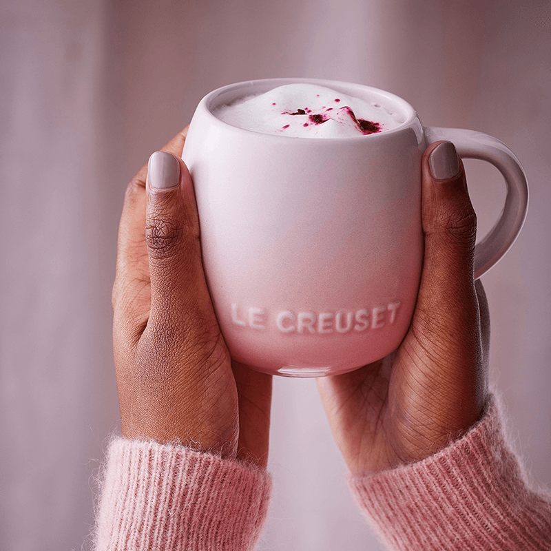 Stoneware Coupe Mug, 320ml, Shell Pink